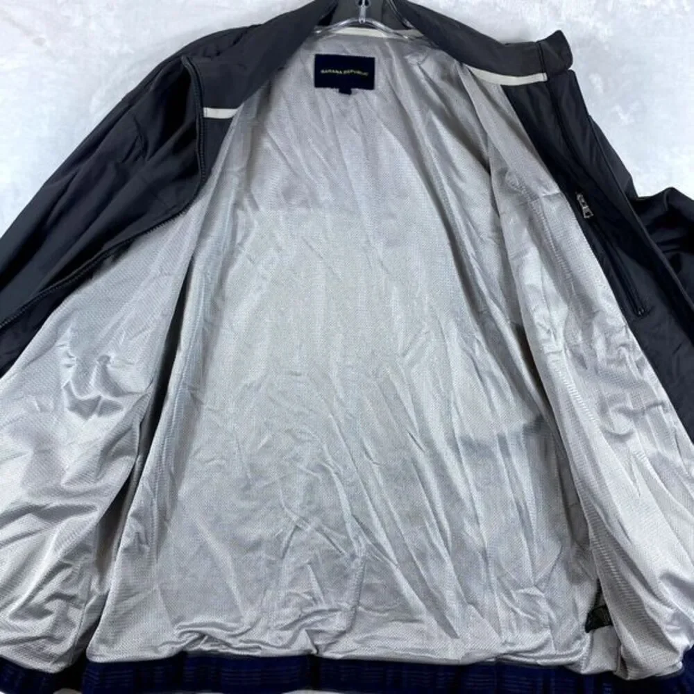 Banana Republic Jacket Men's Sz L Grey Lightweight Casual Vented Outdoor‎